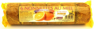 Nonnettes au miel fourrée à la confiture d'orange - Finabeil - x6 - 200 gr