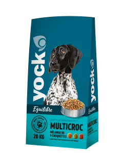 Croquettes Multicroc pour chien - Yock équilibre - 20 Kg