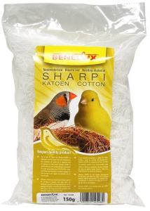Bourre Nid Sharpi pour oiseaux - Benelux - Coton naturel - 150 gr