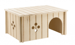 Maisonnette en bois pour lapins 33 x 23.6 x 16 cm - Ferplast