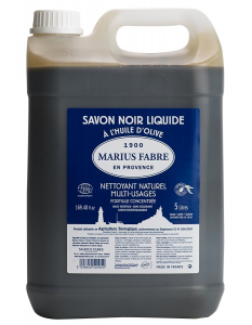 Savon noir liquide huile d'olive - Marius Fabre - 5 L