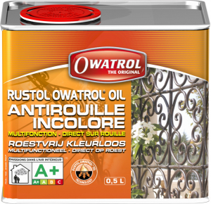 Antirouille incolore multifonction - Owatrol - Rustol-Owatrol - Bidon de 0,5 L