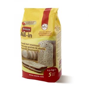 Farine All-in pour pain aux graines de sésame - Soezie - 2,5 kg