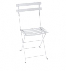 Chaise pliante Bistro - Fermob - Métal - Blanc Coton