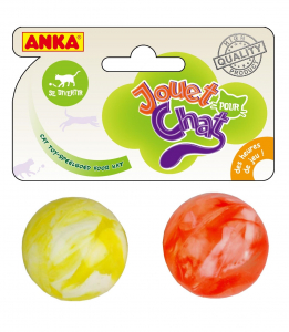 2 balles extra rebondissantes - Anka - Ø 3 cm