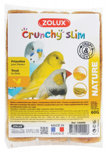 Crunchy Slim Nature Zolux 3 x 20 g - Biscuits pour oiseaux