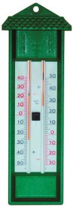 SPEAR & JACKSON - Thermomètre mini maxi sans mercure gris 23cm