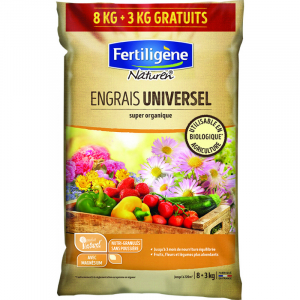 ENGRAIS UNIVERSEL SUPER ORGANIQUE 8 + 3 KG GRATUIT - NATUREN