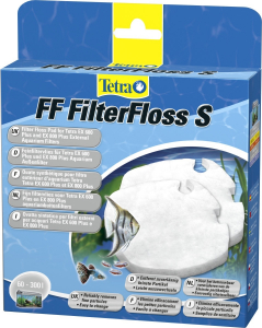 Tetra FF FilterFLoss S - Ouate pour filtre extérieur Tetra EX 600 Plus et EX 800 Plus