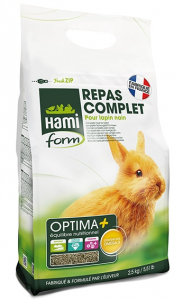 Repas complet pour lapin nain - Hamiform - Optima + - 2.5 kg