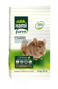 Repas complet pour chinchilla - Hamiform - Optima + - 2.5 kg
