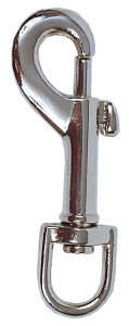 Mousqueton à pompe en métal Zolux - 80 mm