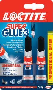 Colle - Loctite - Superglue 3 - Universal - 2 x 3 g 