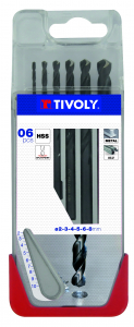 Coffret 6 forets à métaux TX - Tivoly - Ø 2 à 8 mm