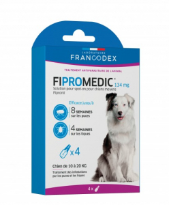 Fipromedic 134 mg pour chiens moyens de 10 kg à 20 kg - Francodex
