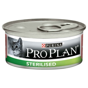 Pâté individuelle pour chat Sterilised - Proplan - saumon - 85 gr