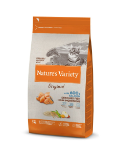 Alimentation naturelle pour chats stérilisé - Nature's Variety Original - SAUMON 3KG