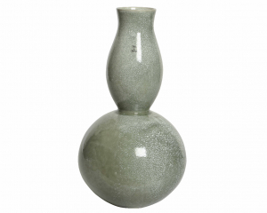 Vase en faïence - vert clair - H45 cm