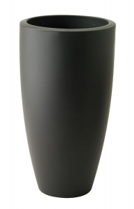 Pot Pure Soft Round High - Elho - gris anthracite - 35 cm