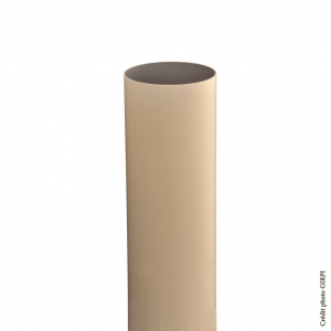 Tube de descente pour gouttière de développé 16 - GIRPI - PVC - Ø 50 mm - 2 ml - Sable