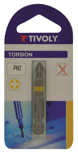 Embout Torsion Phillips série longue - Tivoly - Ø 2 mm