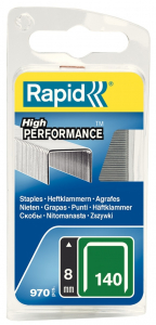 Agrafes High Performance - Rapid - N4 - 8 mm - x  970 pièces