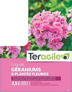 Engrais géraniums et plantes fleuries - Teragile - 2,5 L