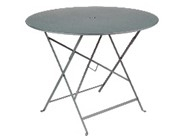 Table pliante Bistro - Fermob -  Ø 96 cm H 74 cm - Métal - Gris orage