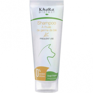 Shampooing usage fréquent, à l'huile degerme de blé - Khara Protect - Pour chiens - Flacon de 250ml
