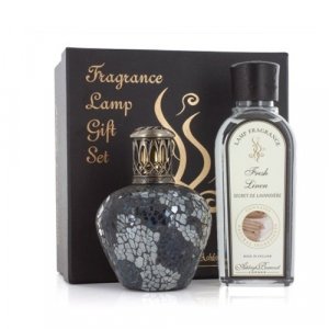 Coffret cadeau lampe à parfum + fragrance - Ashleigh & Burwood - Magnum steel + Linge frais