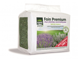 Foin Premium aux plantes aromatiques - Spécial rongeur - Hami Form - 150 L