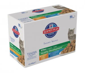 Aliment chat Science Plan Feline Kitten Multipack 2 saveurs - Hill's - 12 x 85 g