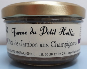 Pâté de jambon aux champignons - La Ferme du Petit Hellin - 140 gr