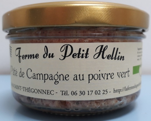 Pâté de campagne au poivre vert - La Ferme du Petit Hellin - 140 gr