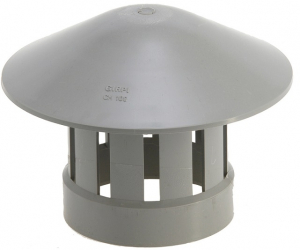 Chapeau de ventilation - Girpi - gris - 100 mm