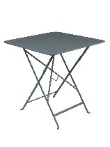 Table pliante Bistro - Fermob - 71 X 71X H 74 cm - Métal - Gris orage