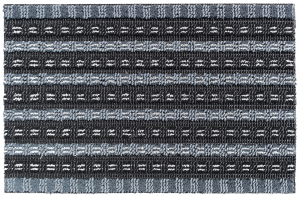 Tapis solido - Noir et gris - 40 x 60 cm