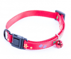 Collier réglable Fish & Star - Martin Sellier - 10 mm x 25/35 cm - Rouge