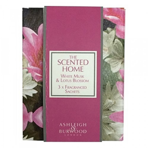Sachets parfumés pour maison - The scented home - Ashleigh & Burwood - Musc blanc et fleur de lotus - x3