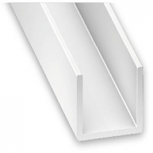 Profilé U PVC blanc CQFD - 10x12x1 L 1m  