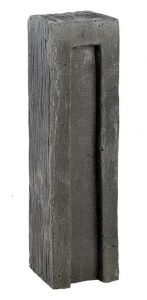 Bloc droit aspect schiste ton ardoise Hairie Grandon 7.8 x 7.8 x 29 cm