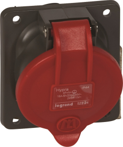 Prise fixe Hypra IP44 16A - Le Grand - 380V~ à 415V - 3P+N+T - En plastique