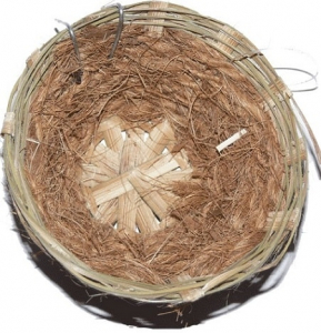 Nid en osier et fibre de coco pour canaris - Benelux - 11 x 10 x 6,5 cm