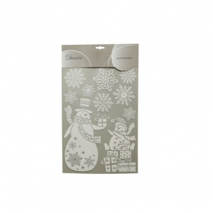 Stickers boules - Blanc/Paillettes - 50 X 30 cm