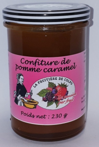 Confiture pomme caramel - La Ferme Fruitière de Colpo - 230 gr