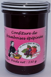 Confiture de framboises épépinées - La Ferme Fruitière de Colpo - 230 gr