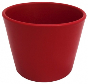 Cache pot d'intérieur - Horticash - rouge - H 9 cm