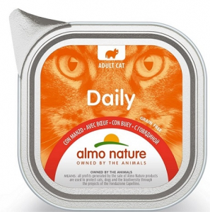 Daily mousse pour chats - Almo nature - boeuf - 100 gr