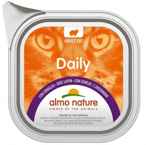 Daily mousse pour chats - Almo nature - lapin - 100 gr