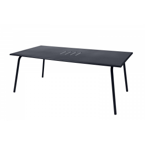 Table Monceau XL - Fermob - 194 X 94 X H 74 cm - Métal - Carbone